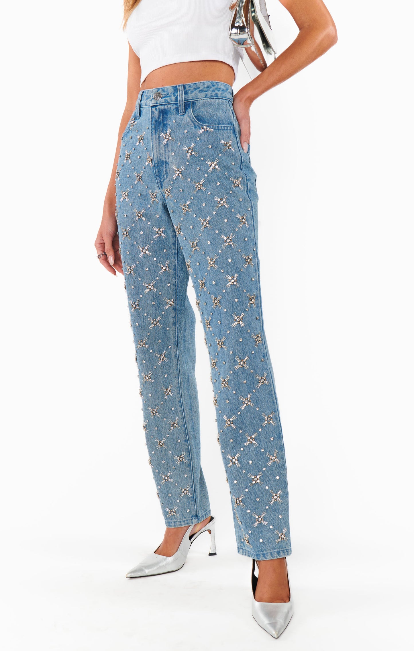 Icon Jeans ~ Jeweled Indigo