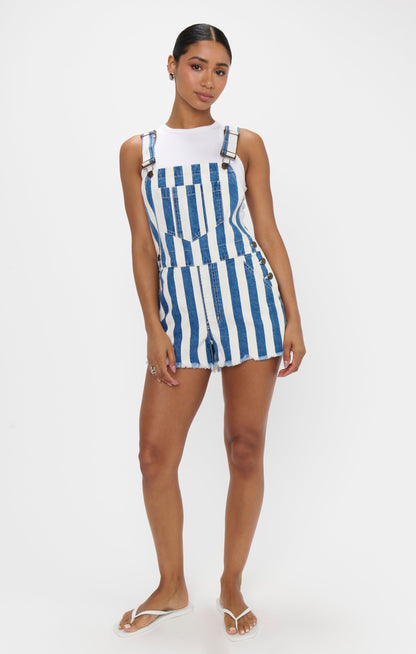 Georgia Overalls ~ Sonoma Stripe