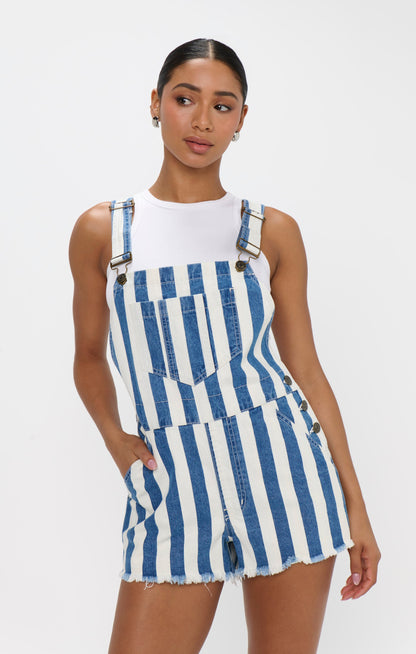 Georgia Overalls ~ Sonoma Stripe