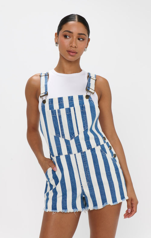 Georgia Overalls ~ Sonoma Stripe