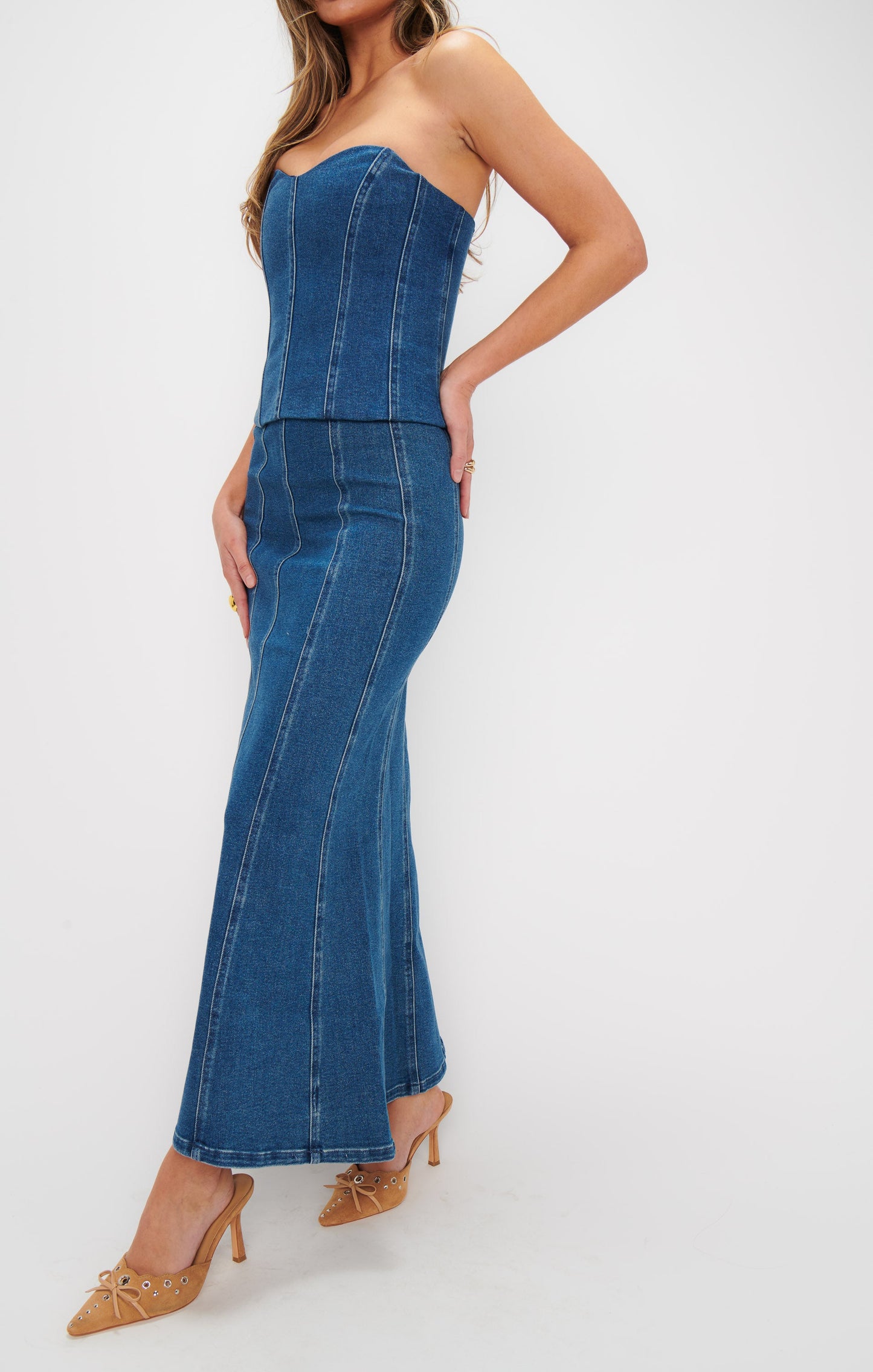 Baton Rouge Skirt ~ Blue Indigo