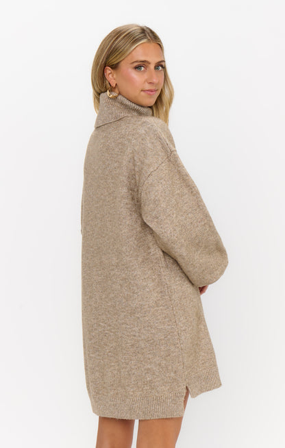 Chester Sweater Dress ~ Oatmeal Knit