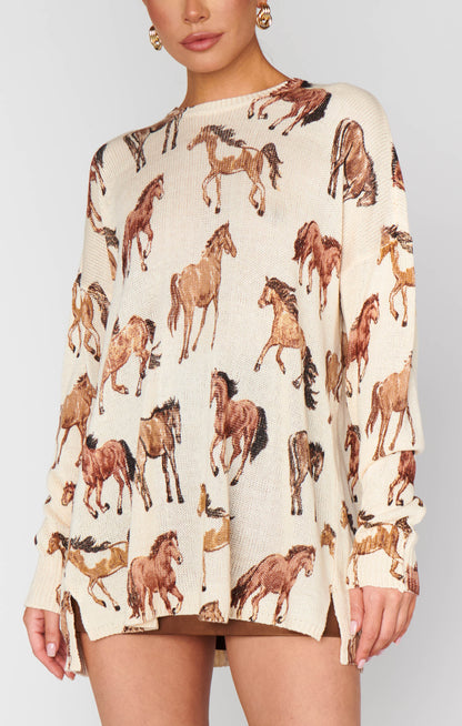 Bonfire Sweater ~ Wild Horses Knit