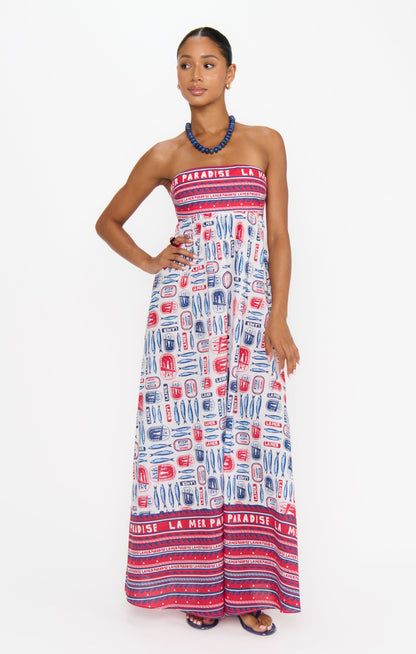 Day Out Maxi Dress ~ Sardine Border