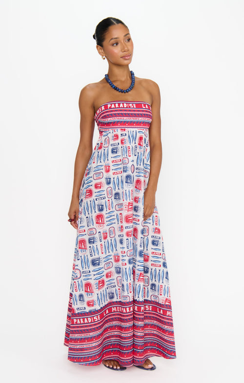 Day Out Maxi Dress ~ Sardine Border