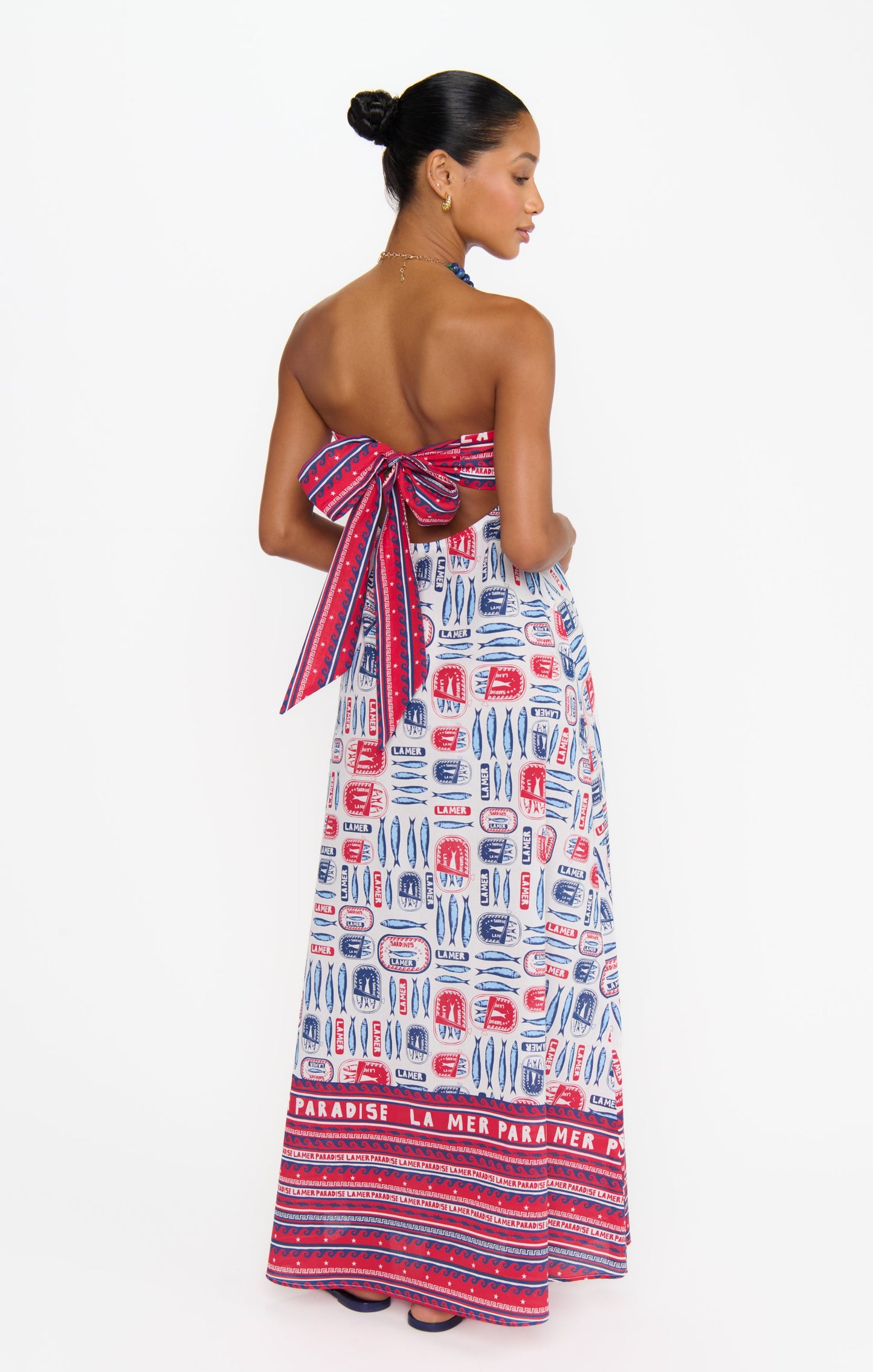 Day Out Maxi Dress ~ Sardine Border