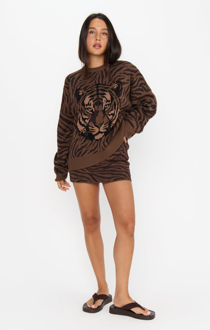 Josie Mini Skort ~ Wild Tiger Knit