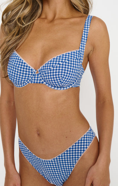 Kini Bottom ~ Blueberry Gingham