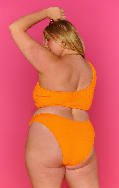Float On Top ~ Bright Orange Scrunch