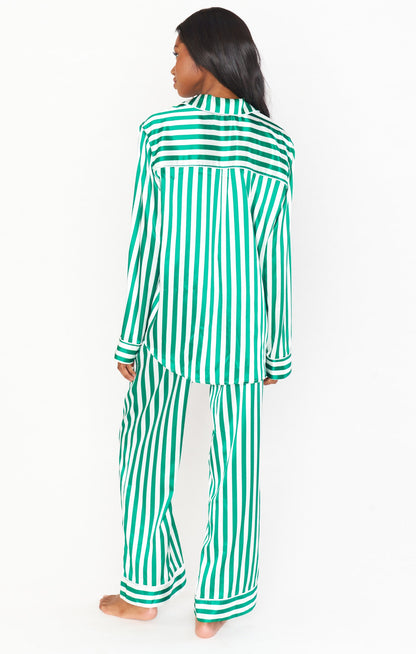 Classic PJ Set ~ Spearmint Stripe