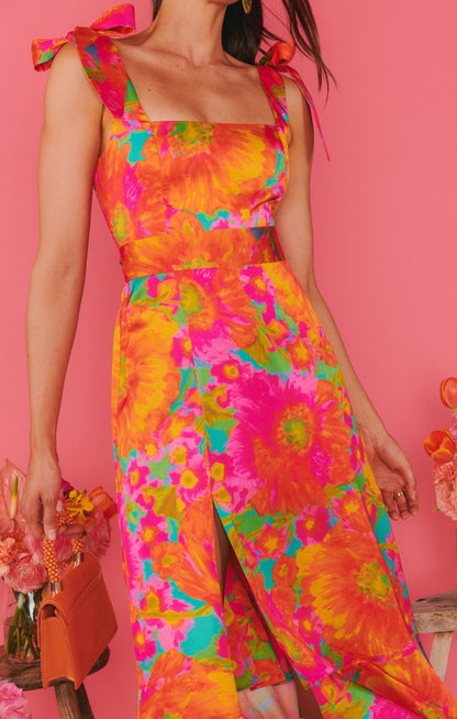Garden Midi Dress ~ Miss Malibu