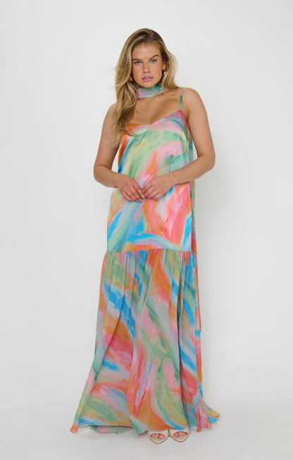 Dalia Maxi Dress ~ Colorful Canvas
