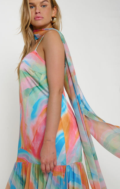 Dalia Maxi Dress ~ Colorful Canvas
