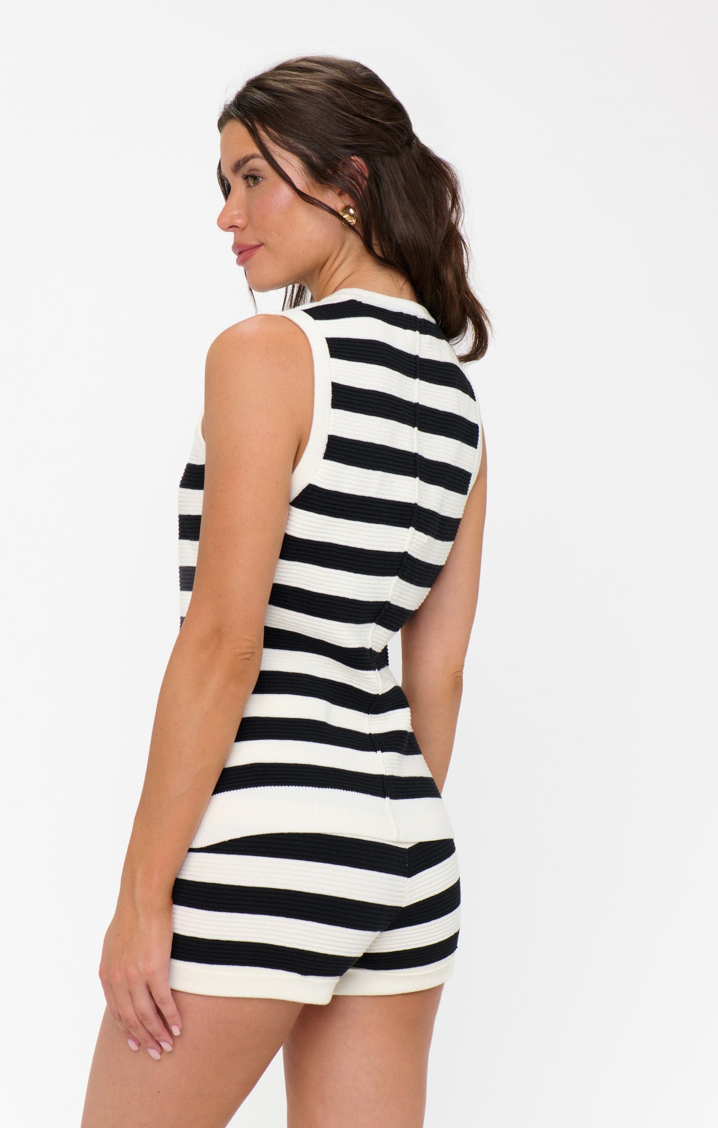 Kirby Top ~ Island Noir Stripe