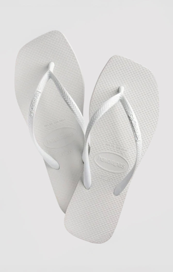 Havaianas Slim Square Thong ~ White