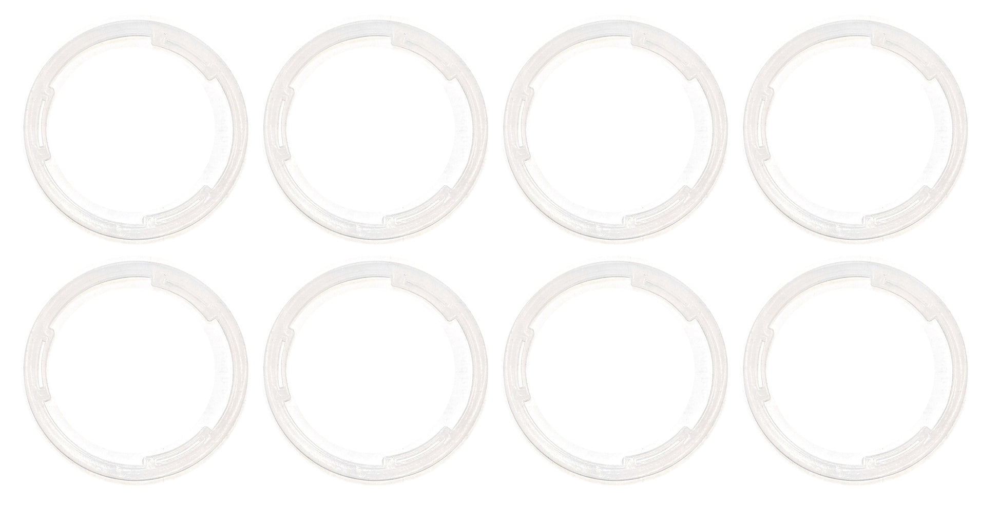 Silicone Seals For Spout Regular Mouth Lids / Straw Lids (8 Pack)