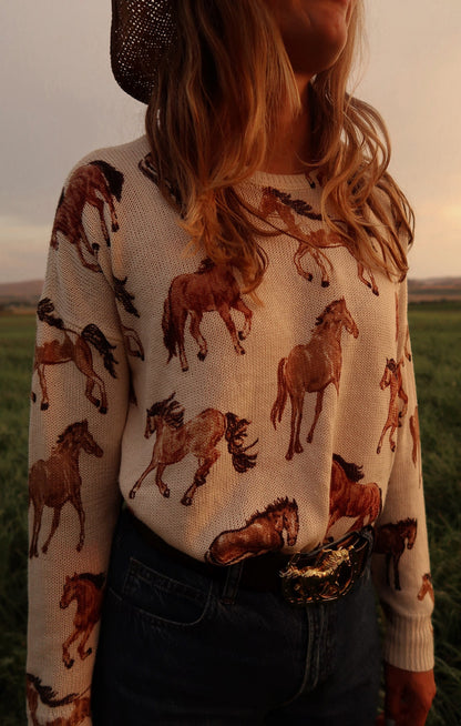 Bonfire Sweater ~ Wild Horses Knit