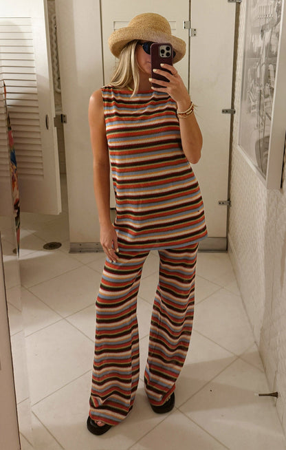 Kenny Pants ~ Sunkissed Stripe Knit
