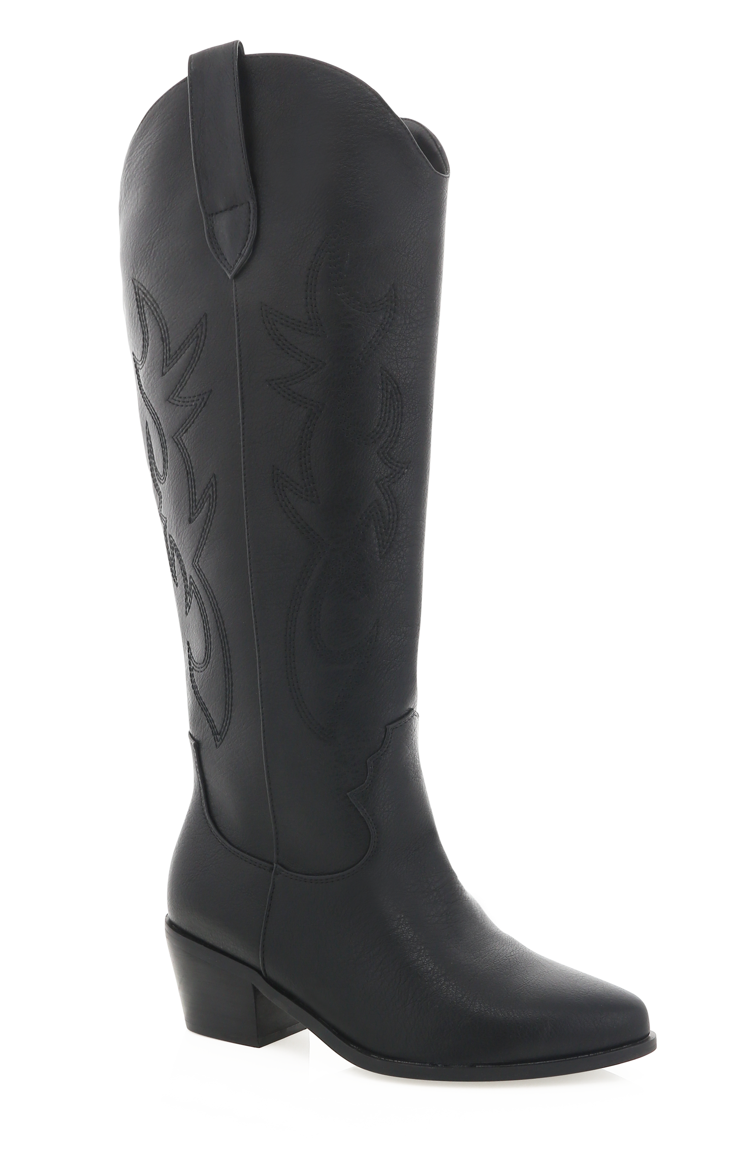 Billini Urson Extra Wide Calf Cowboy Boot ~ Black
