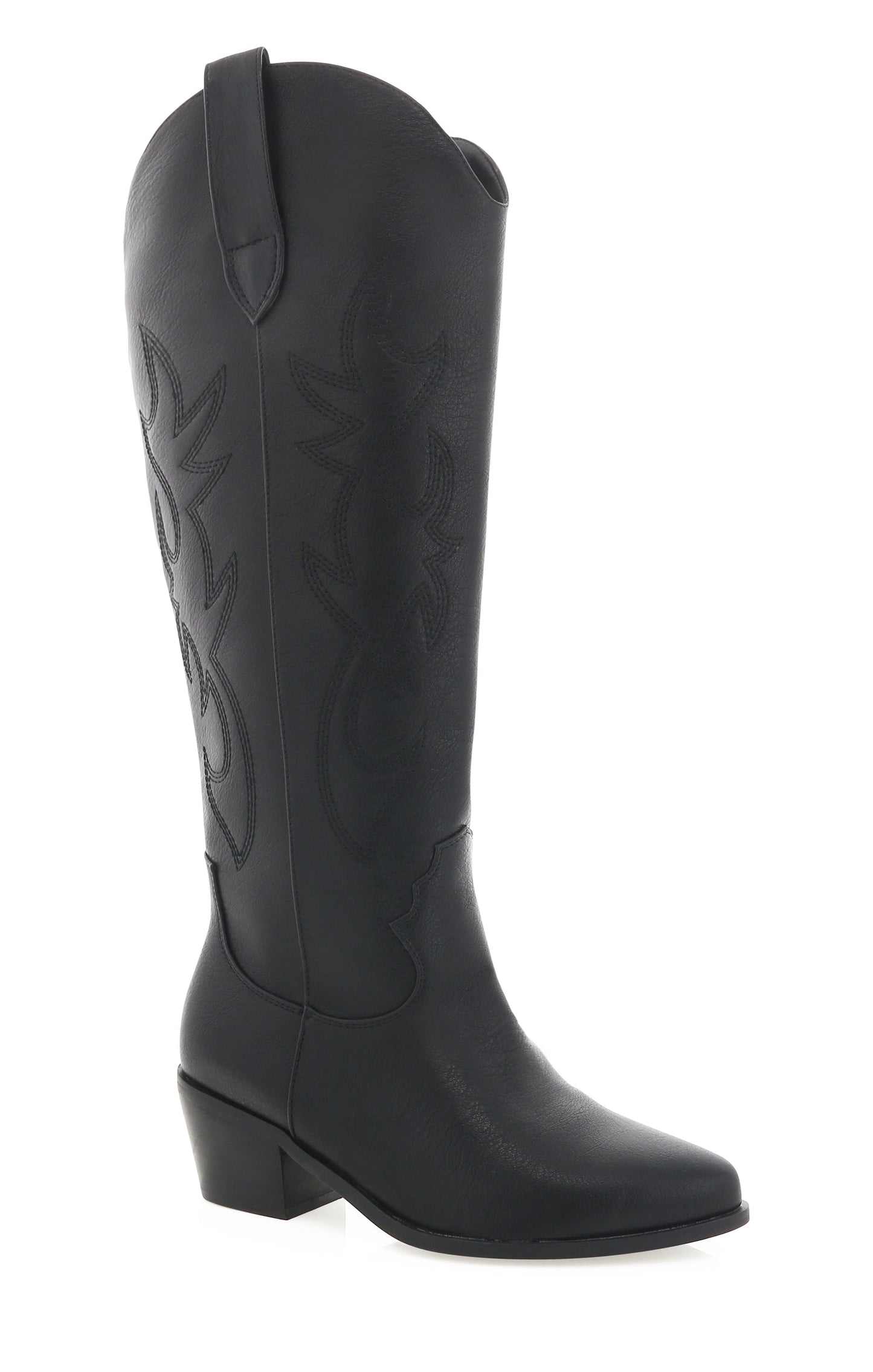 Billini Urson Extra Wide Calf Cowboy Boot ~ Black