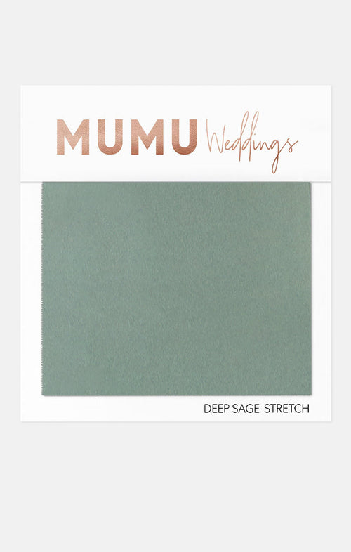 Bridesmaid Fabric Swatch ~ Deep Sage Stretch