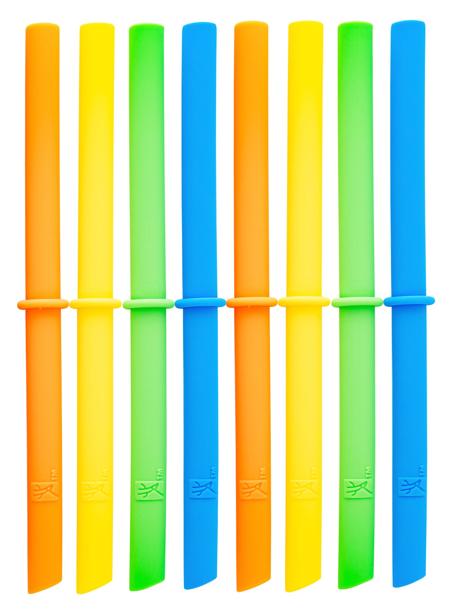 Silicone Straws with Stoppers | 7.9"/20cm Length | 12oz & 16oz Jars | 8 Pack