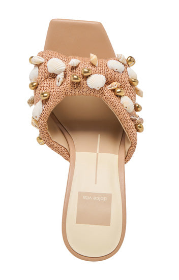 Dolce Vita Tylah Heel ~ Toffee Beaded Raffia