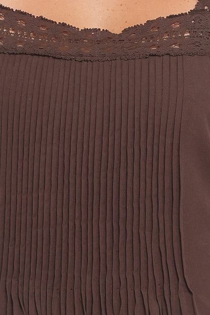 Alandra Maxi Dress - Brown