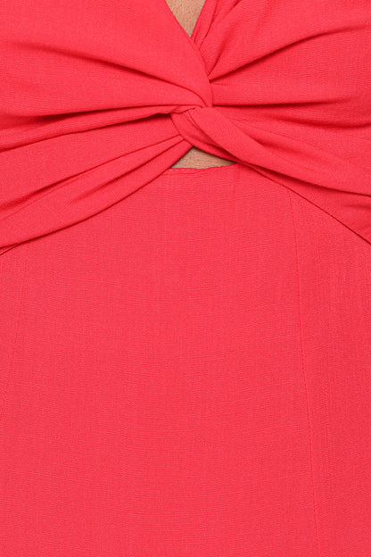 Archer Midi Dress - Red