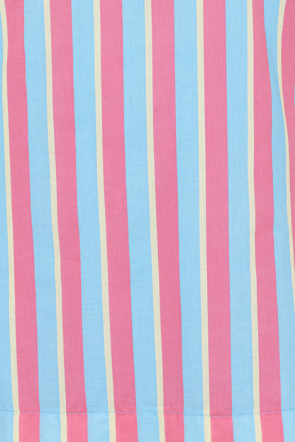 Benito Mini Dress - Aqua Pink Stripe