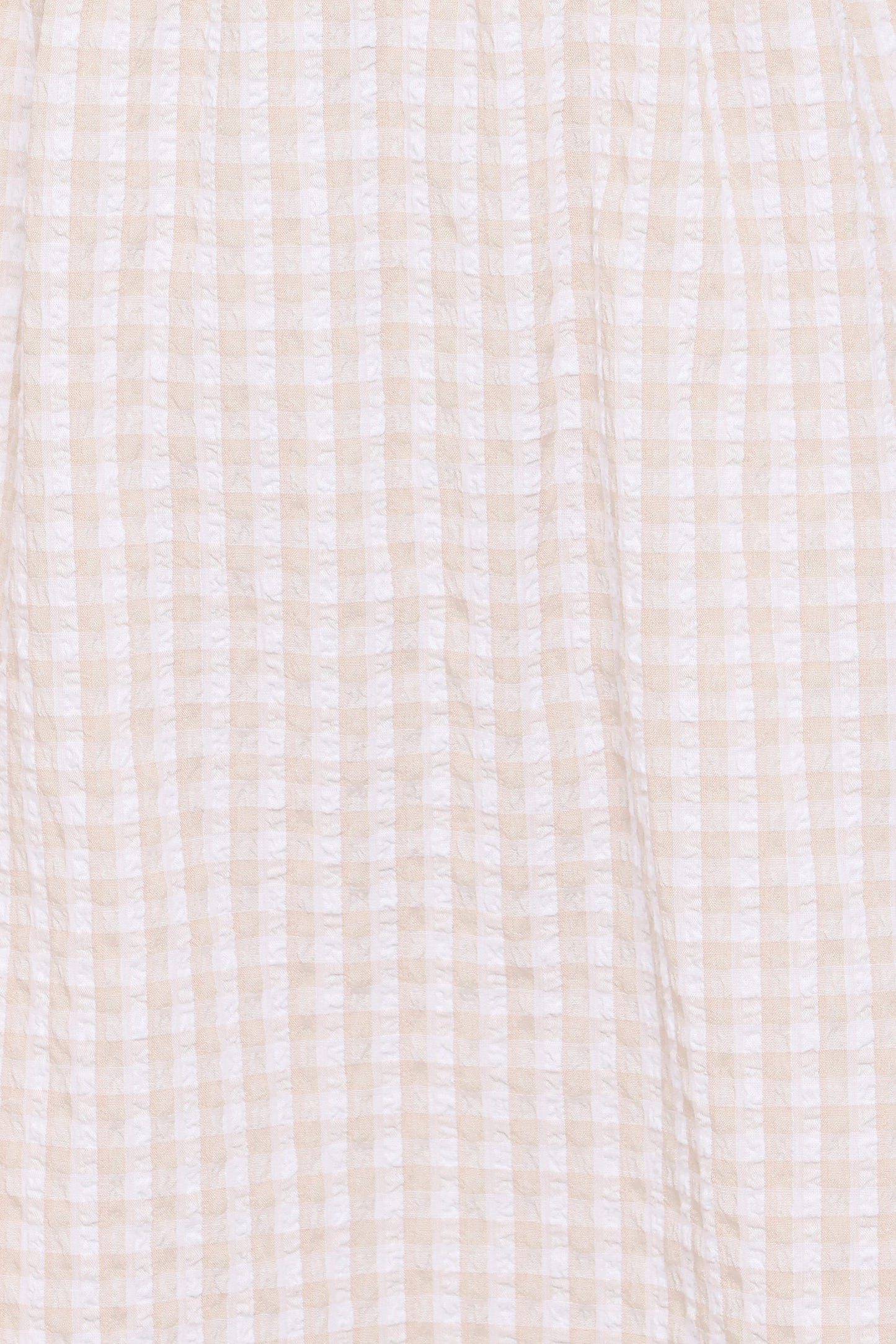 Cadhla Mini Dress - Beige Gingham