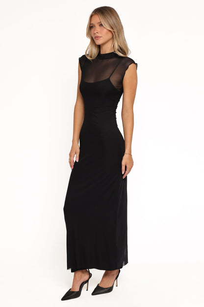 Charice Midi Dress - Black