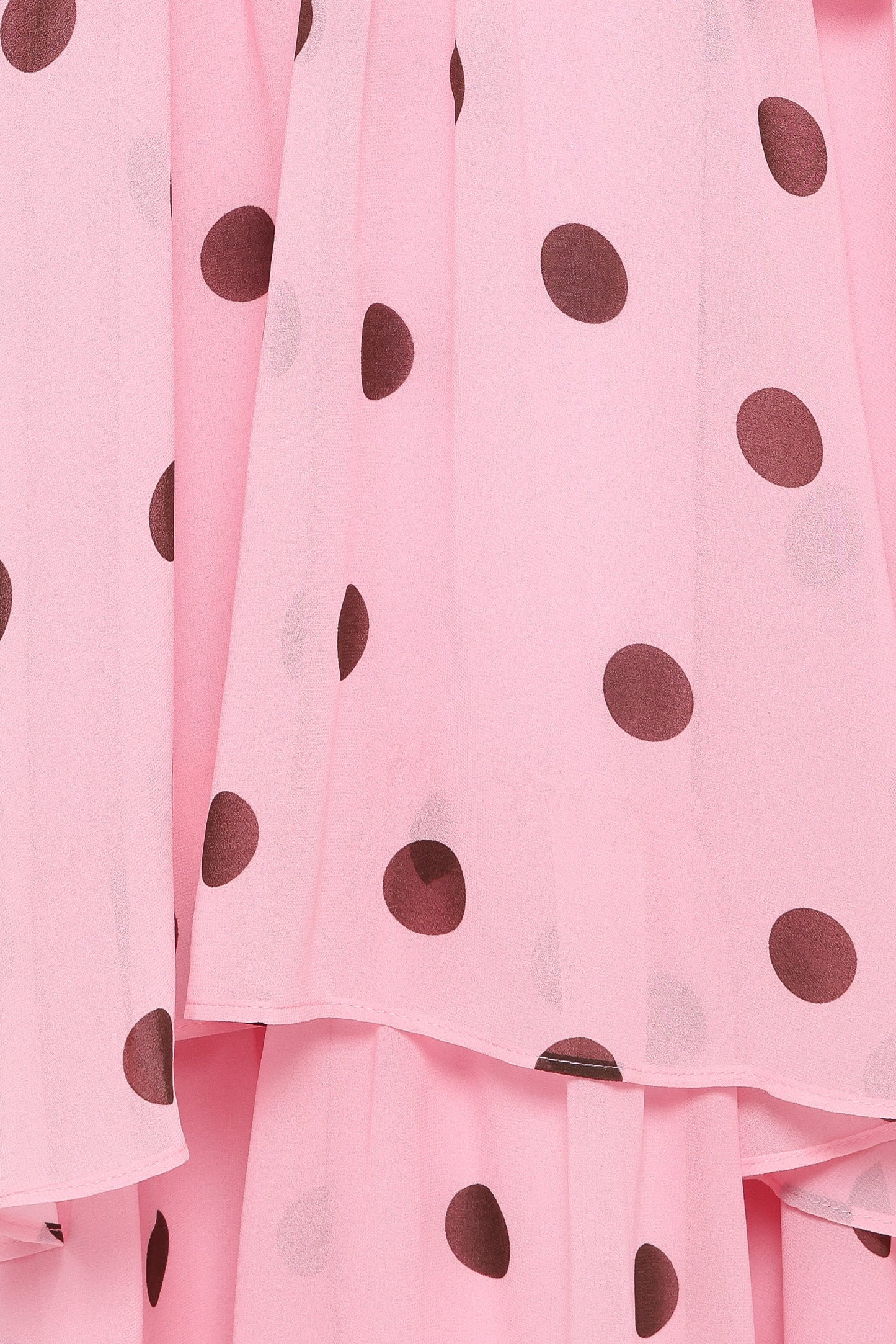 Chasity Halterneck Maxi Dress - Pink Polka Dot