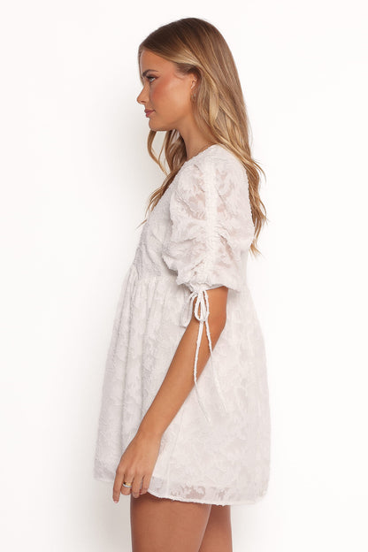 Giselle Mini Dress - White Floral