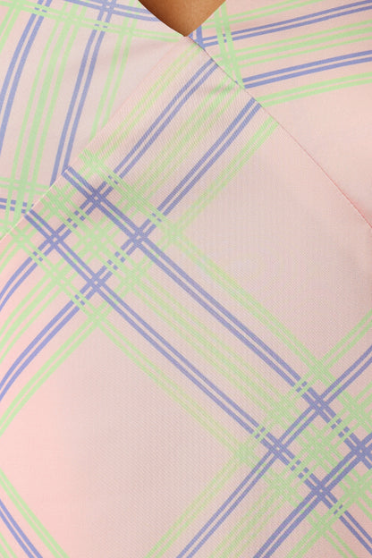 Jess Midi Dress - Pink Check