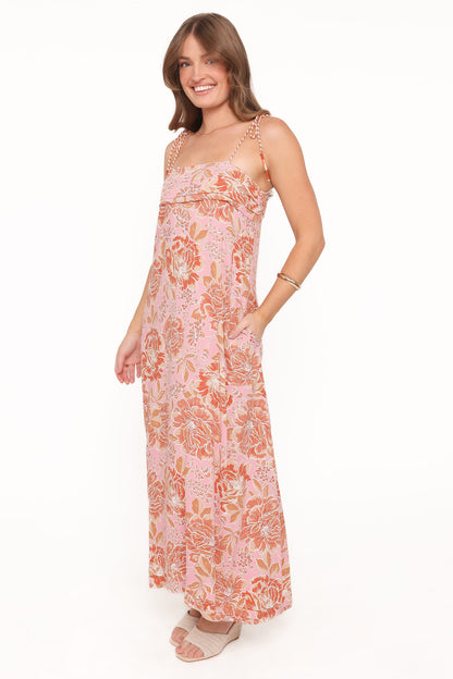 Kahlie Maxi Dress - Pink Floral