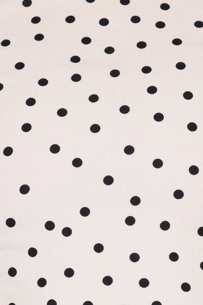 Kansas Mini Dress - White Polka Dot