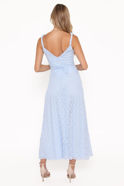 Kirsten Lace Maxi Dress - Cornflower Blue