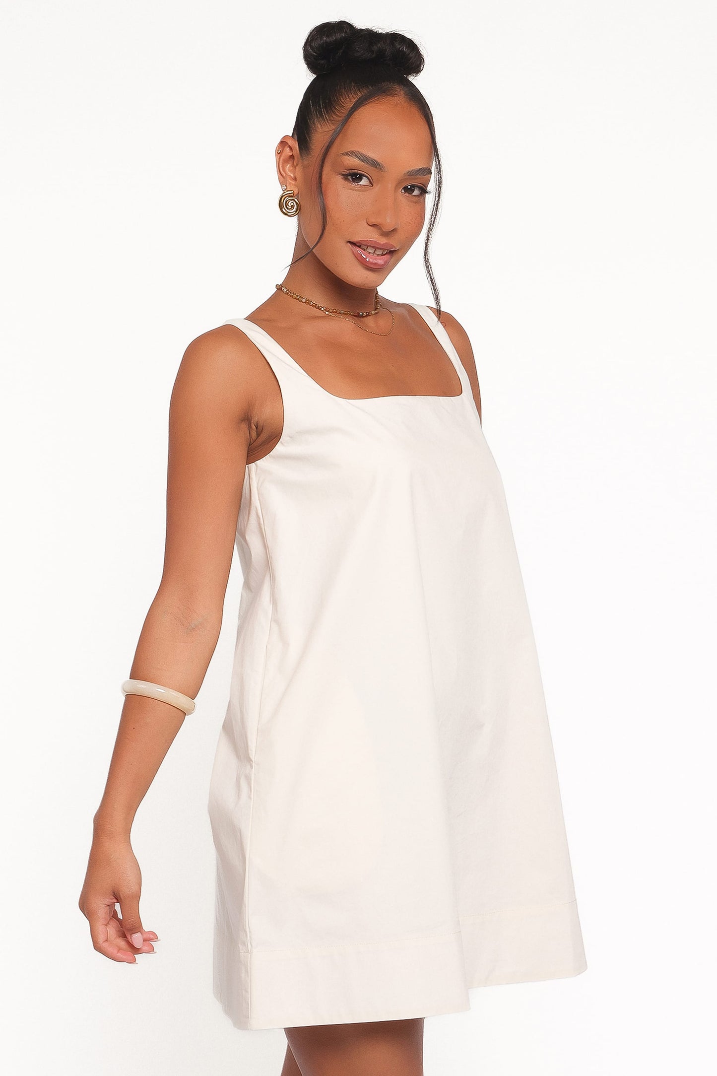 Kora Mini Dress - Chalk White