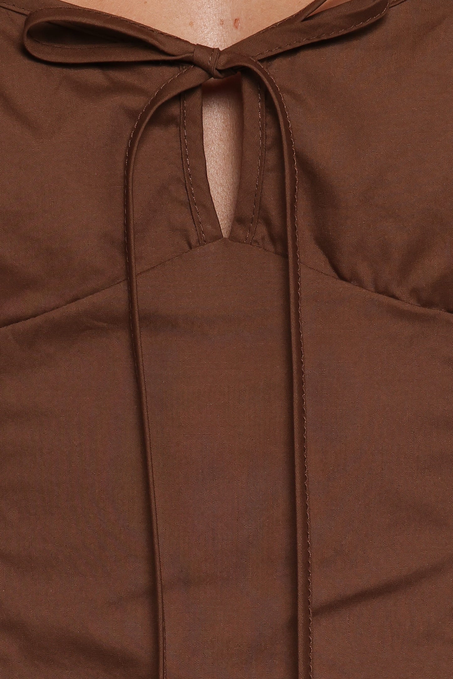 Lacey Mini Dress - Brown