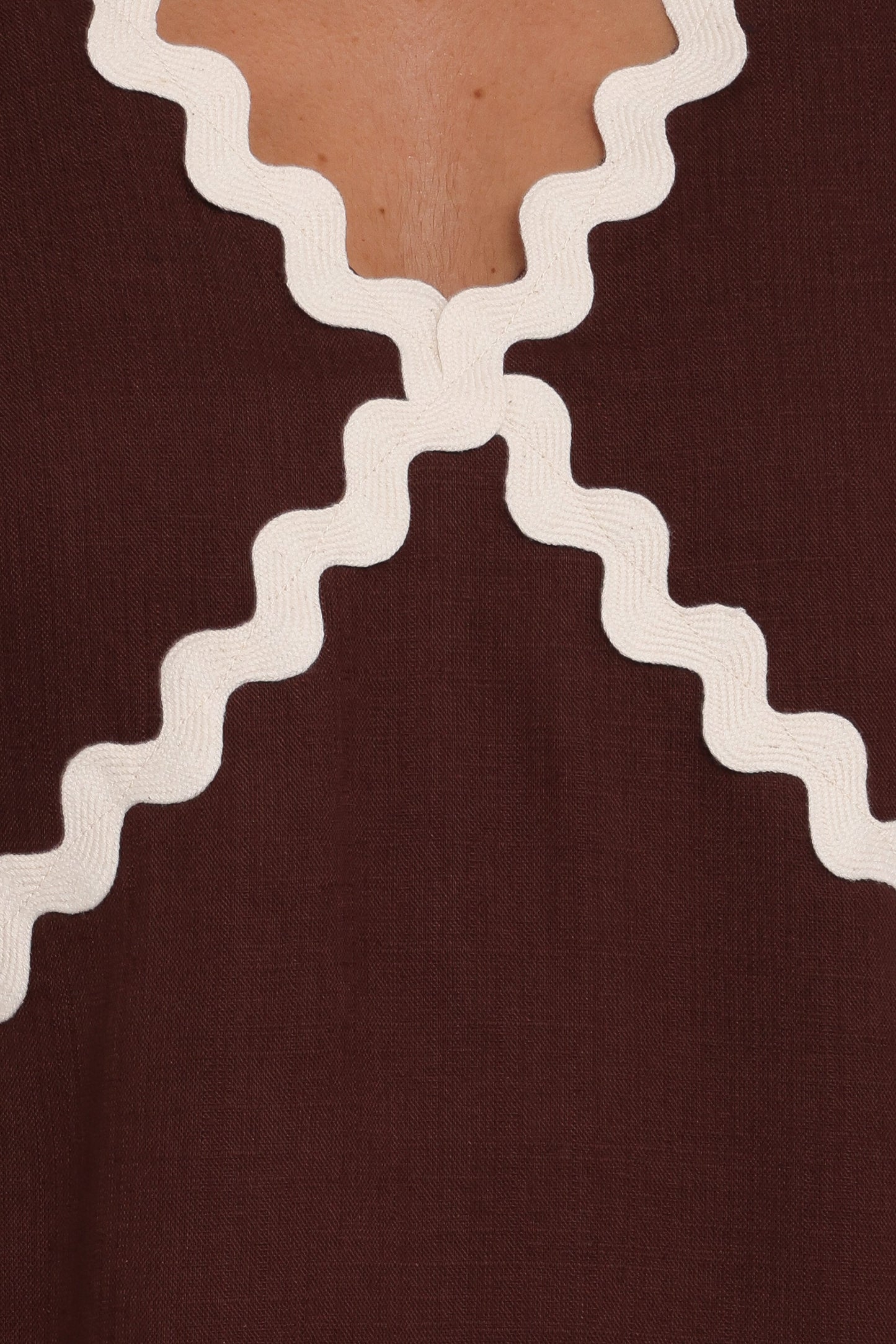 Lark Mini Dress - Brown