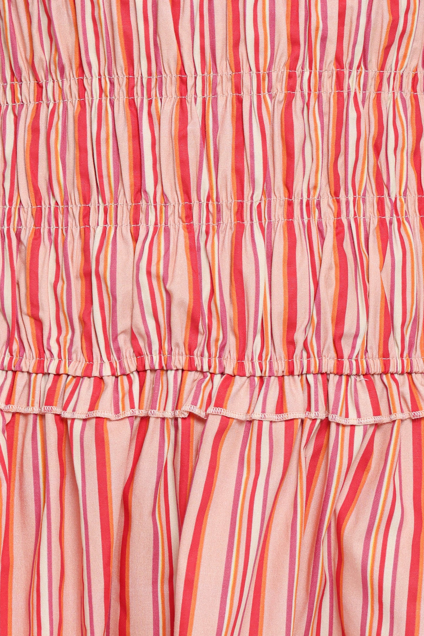 Leabrook Mini Dress - Peach Stripe