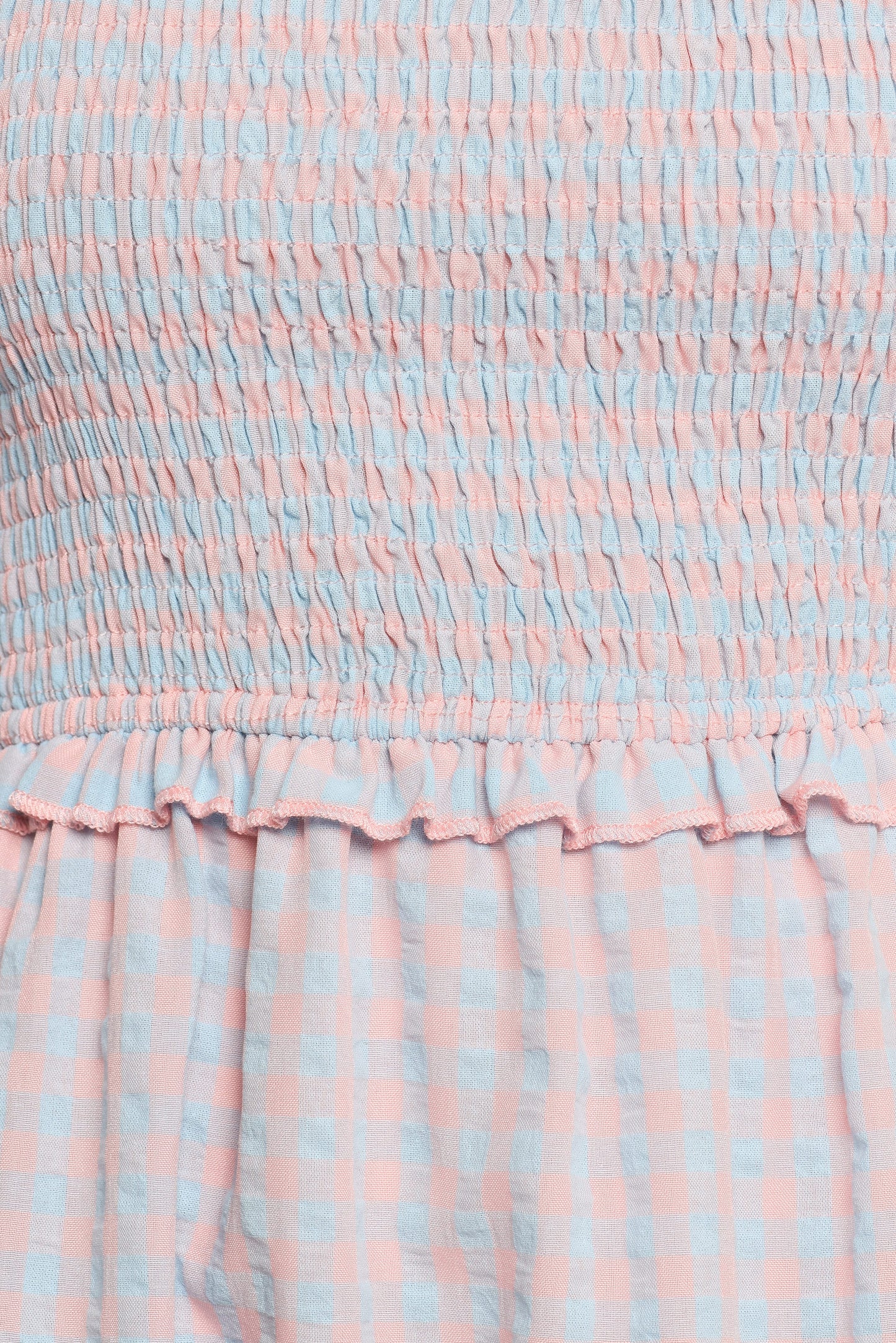 Lille Midi Dress - Blue Gingham