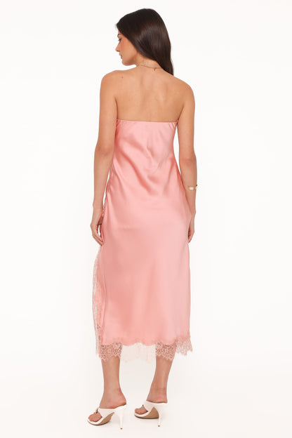 Marjorie Midi Dress - Apricot