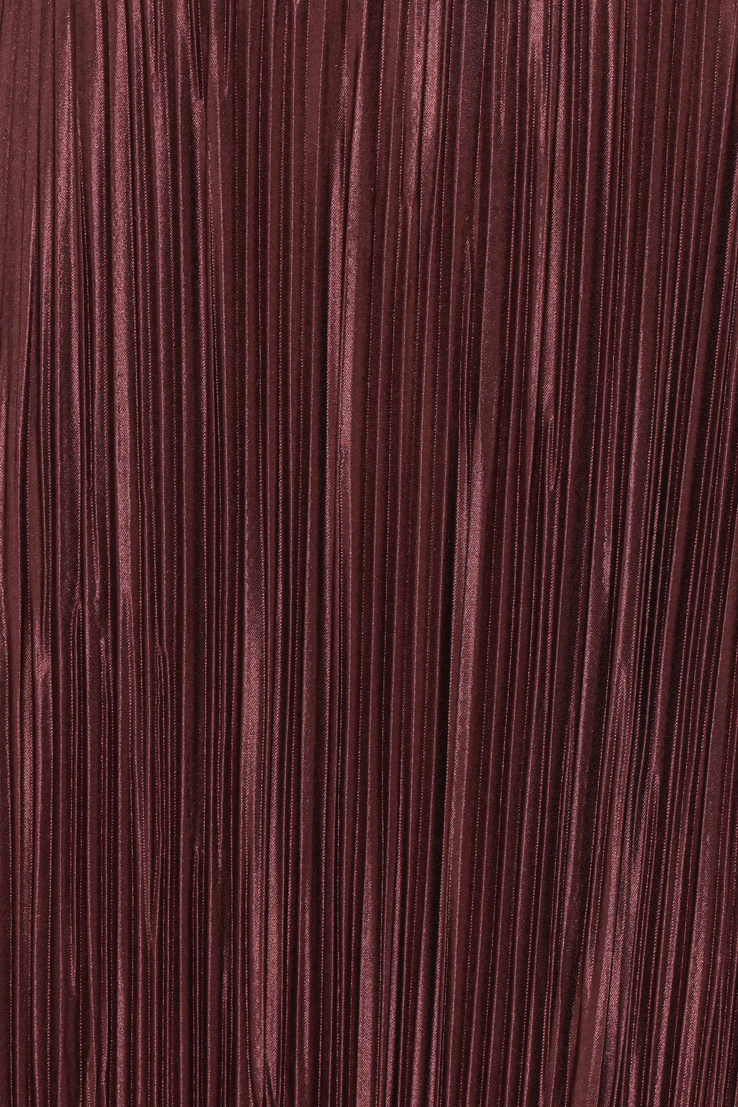 Melody Plisse Halter Maxi Dress - Brown