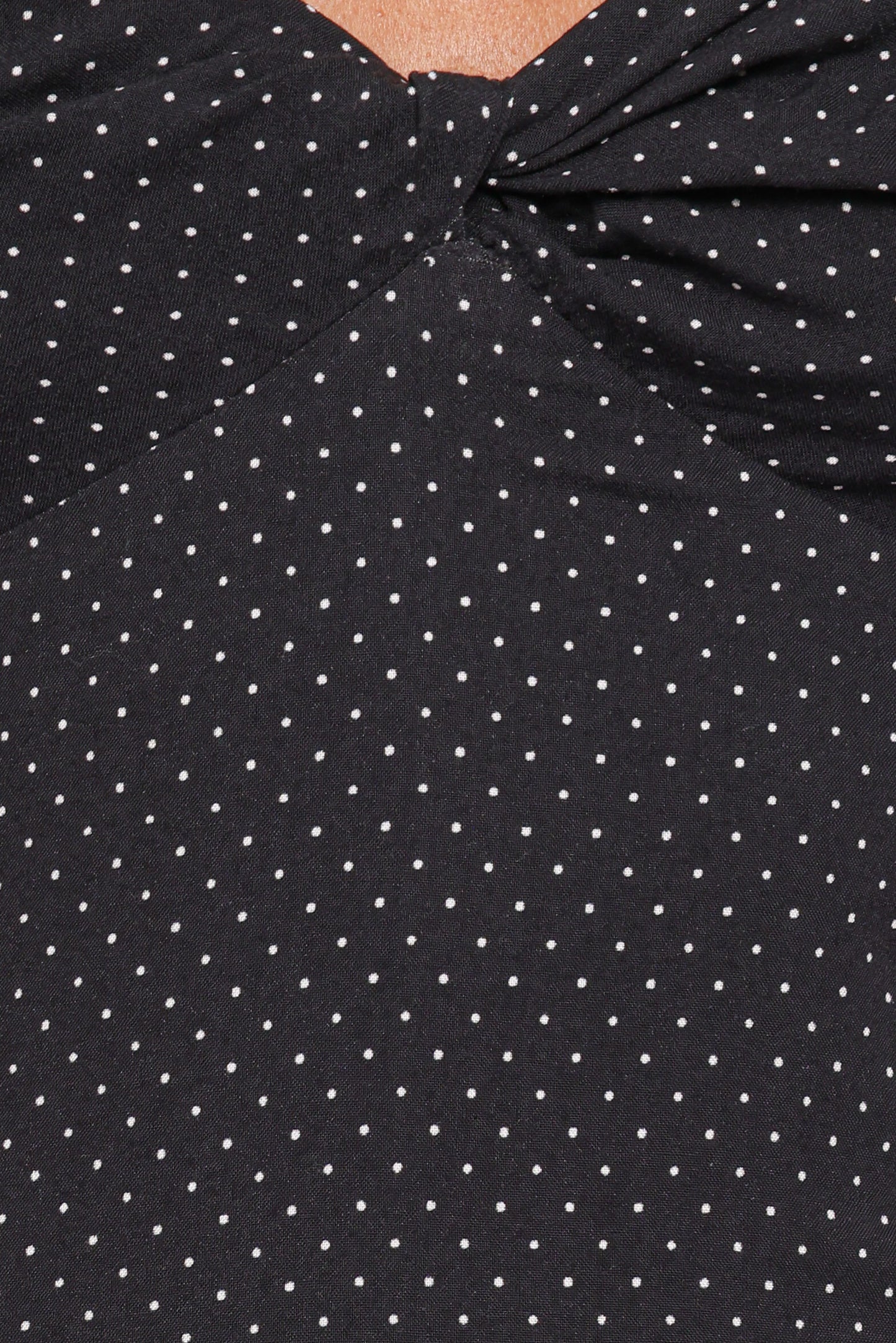 Shanice Maxi Dress - Black Polka Dot