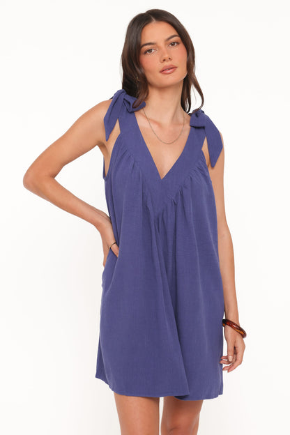 Trina Mini Dress - Navy