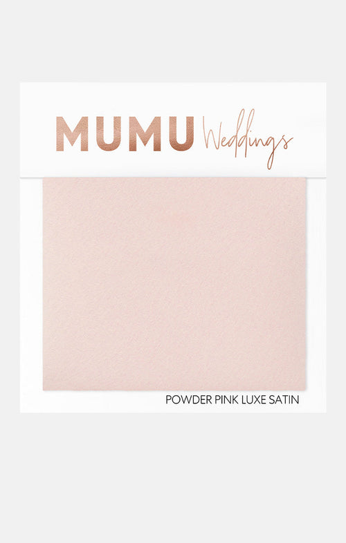 Bridesmaid Fabric Swatch ~ Powder Pink Luxe Satin