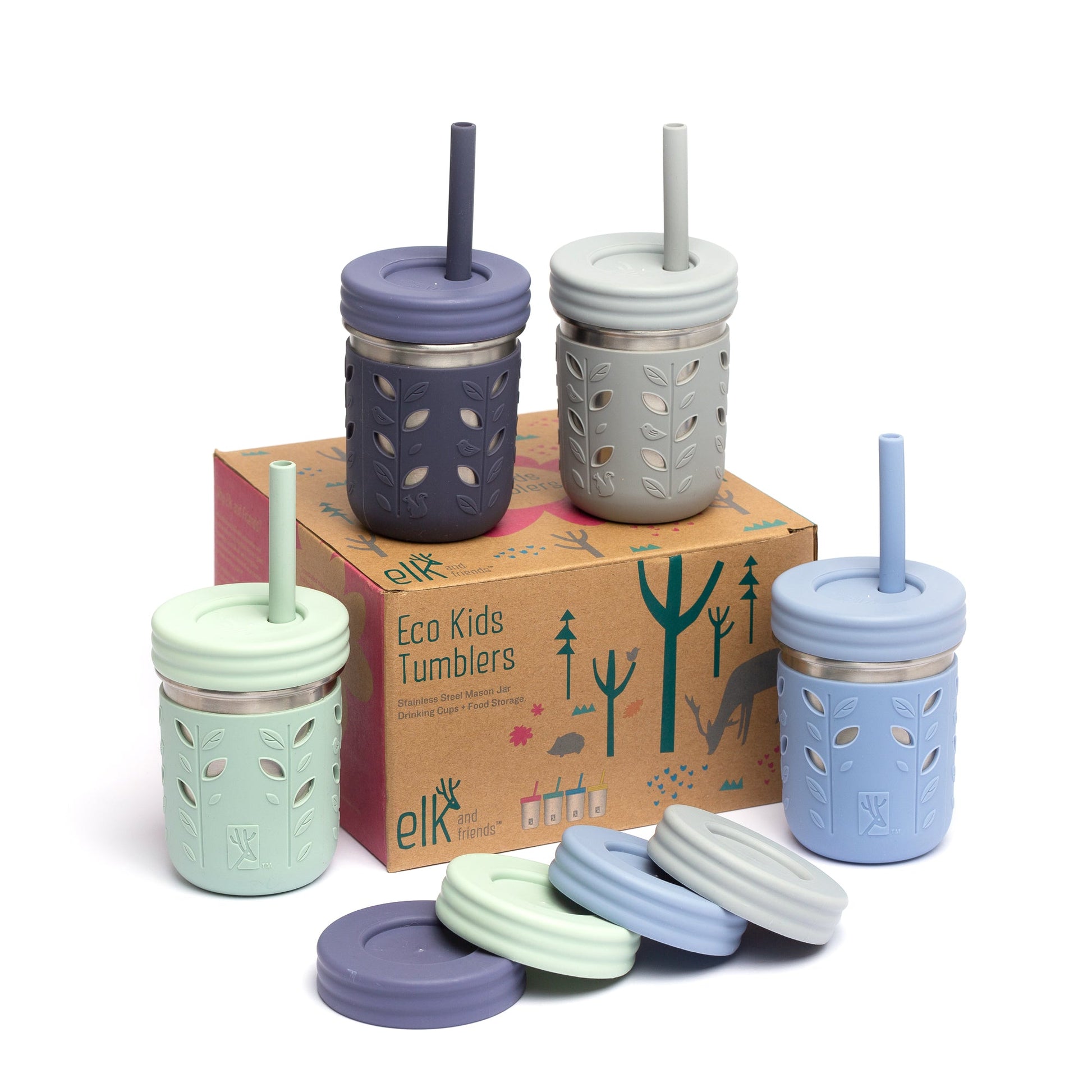 Stainless Steel 10oz Drinking Tumblers + Food Storage