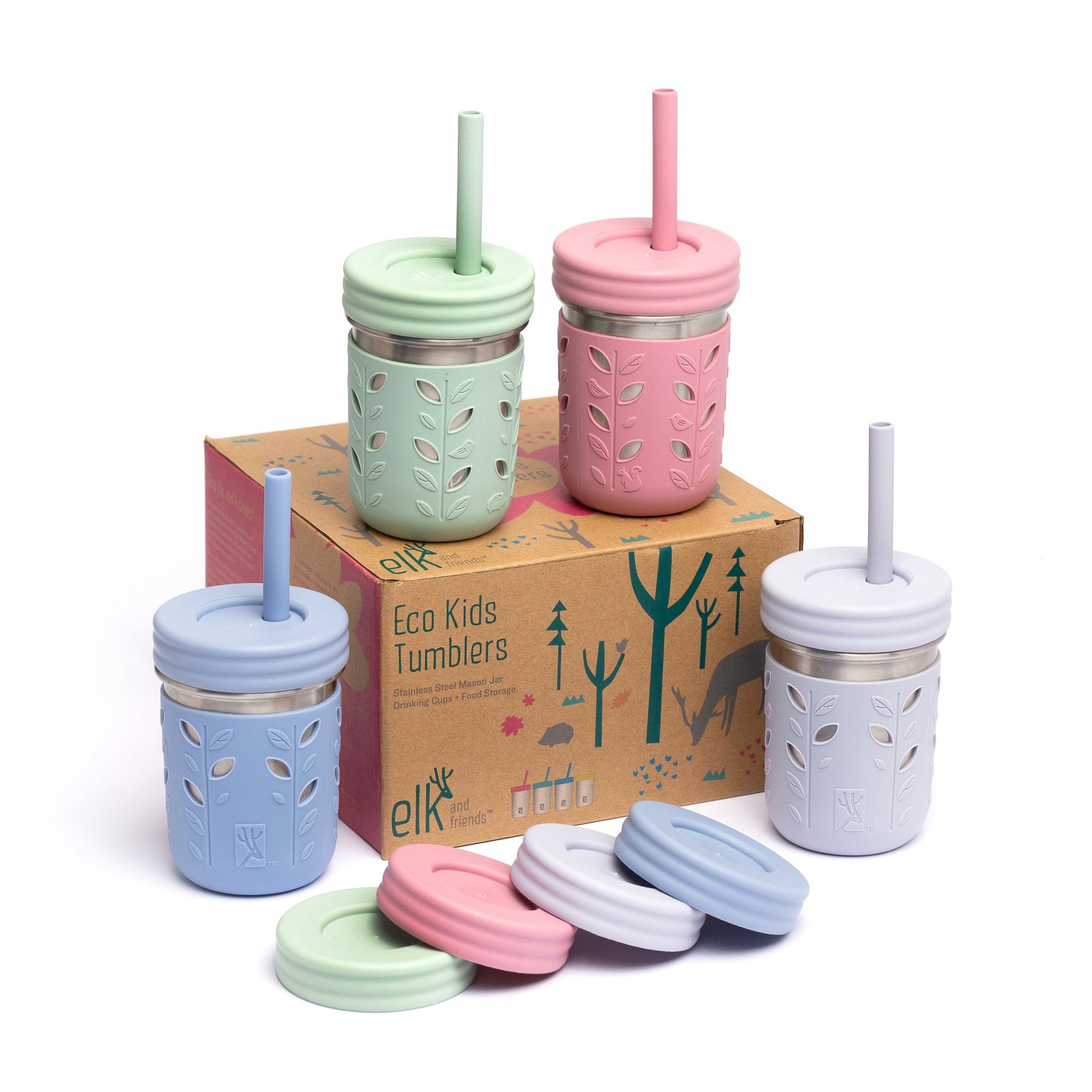 Stainless Steel 10oz Drinking Tumblers + Food Storage